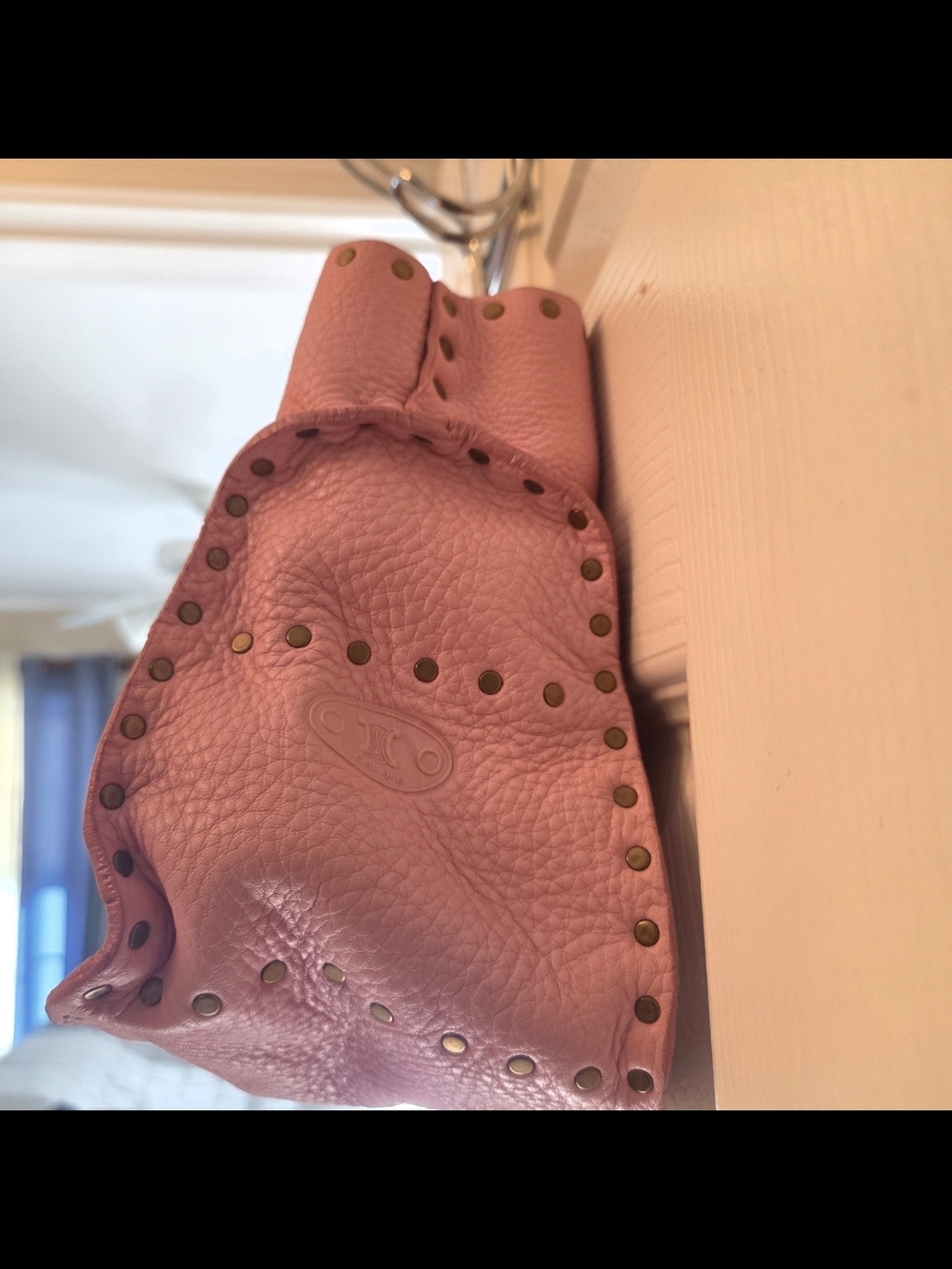 Celine Boogie Pink Leather With Gold Stud  Tote Handbag - Picture 5 of 16